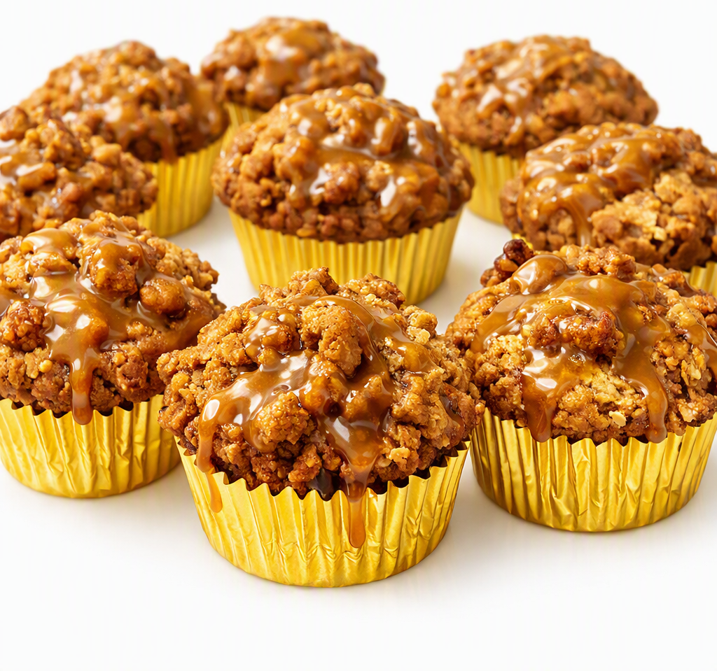 Oatmeal Caramel Crumble Muffin